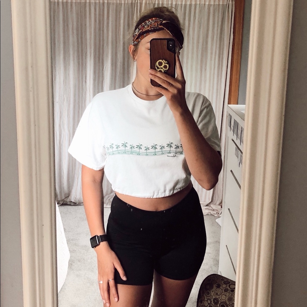Srunched crop top